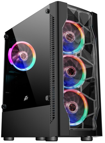 Купить Корпус 1STPLAYER DK-D4 [D4-BK-4G6] черный в интернет-магазине DNS. Характеристики, цена 1STPLAYER DK-D4 | 4850844.