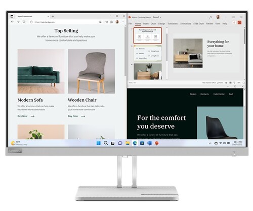 Купить 27" Монитор Lenovo L27e-40 серый в интернет-магазине DNS. Характеристики, цена Lenovo L27e-40 | 5458502.