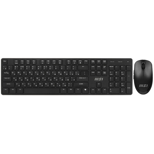 Купить Клавиатура+мышь беспроводная   MSI FORGE K200 Wireless Combo черный в интернет-магазине DNS. Характеристики, цена MSI FORGE K200 Wireless Combo | 5628625.