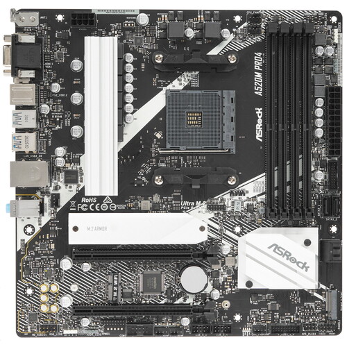 Купить Материнская плата ASRock A520M Pro4 в интернет-магазине DNS. Характеристики, цена ASRock A520M Pro4 | 1663776.
