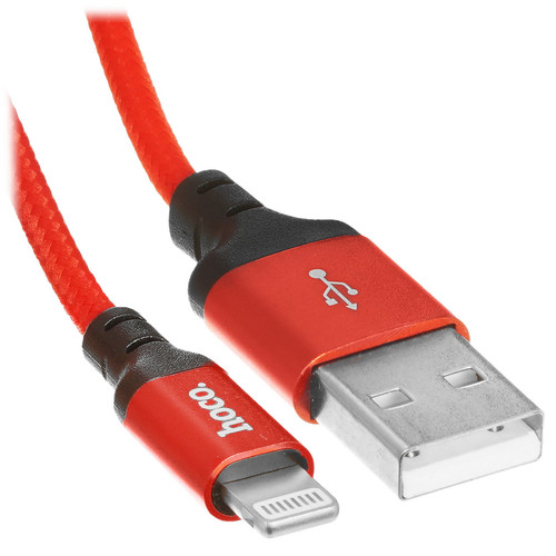 Купить Кабель Hoco Lightning 8-pin - USB Type-A красный в интернет-магазине DNS. Характеристики, цена Hoco X14 | 5452382.