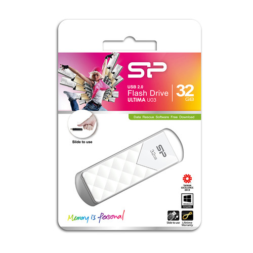 Купить Память USB Flash 32 ГБ Silicon Power Ultima U03 [SP032GBUF2U03V1W] в интернет-магазине DNS. Характеристики, цена Silicon Power Ultima U03 | 0155807.