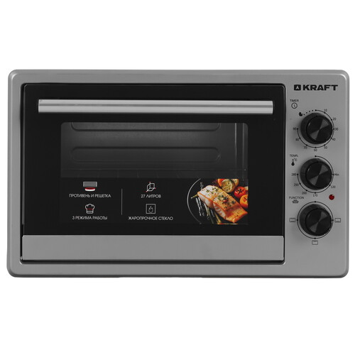 Купить Мини-печь Kraft KF-MO 270 серый в интернет-магазине DNS. Характеристики, цена Kraft KF-MO 270 | 9229282.