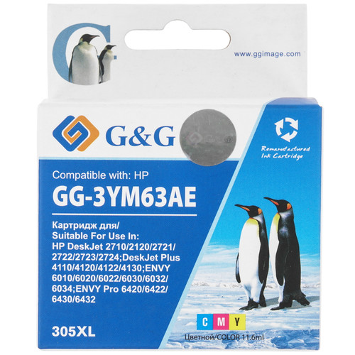Купить Картридж G&G GG-3YM63AE 305XL многоцветный в интернет-магазине DNS. Характеристики, цена G&G GG-3YM63AE 305XL | 9020566.