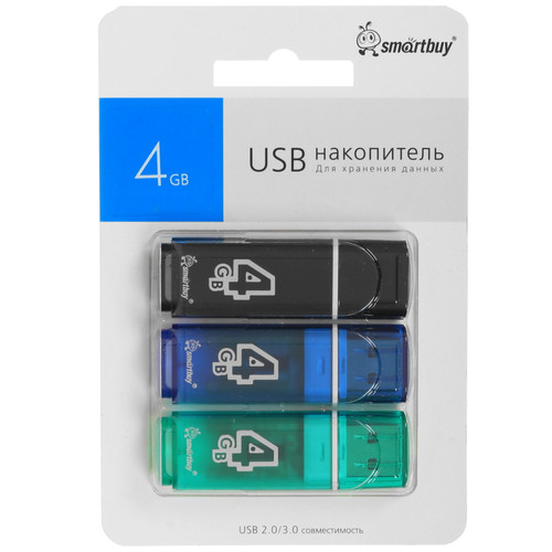 Купить Память USB Flash 4 ГБ Smartbuy Glossy [SB004GB2GSKBGSET] в интернет-магазине DNS. Характеристики, цена Smartbuy Glossy | 5916382.