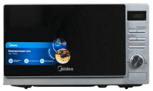 Купить Микроволновая печь Midea AM720C4E-S зеркальный, серебристый в интернет-магазине DNS. Характеристики, цена Midea AM720C4E-S | 7910067.
