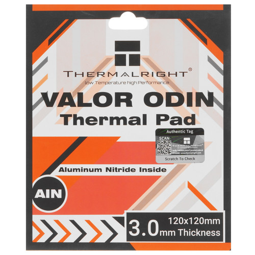 Купить Термопрокладка  Thermalright Valor Odin [VALOR-ODIN-120X120-3.0] в интернет-магазине DNS. Характеристики, цена Thermalright Valor Odin | 9120264.