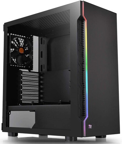 Купить Корпус Thermaltake H200 TG RGB [CA-1M3-00M1WN-00] черный в интернет-магазине DNS. Характеристики, цена Thermaltake H200 TG RGB | 1398471.