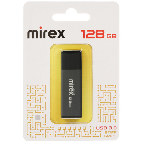 Купить Память USB Flash 128 ГБ Mirex Stiff Gray [13600-FM3SF128] в интернет-магазине DNS. Характеристики, цена Mirex Stiff Gray | 5669276.