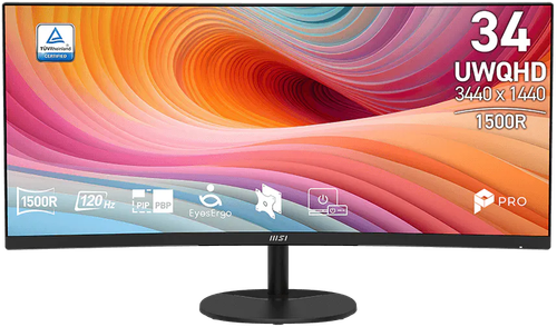 Купить 34" Монитор MSI PRO MP341CQ E12 черный в интернет-магазине DNS. Характеристики, цена MSI PRO MP341CQ E12 | 9363621.