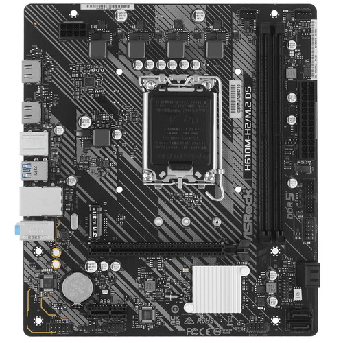 Купить Материнская плата ASRock H610M-H2/M.2 D5 в интернет-магазине DNS. Характеристики, цена ASRock H610M-H2/M.2 D5 | 5452635.