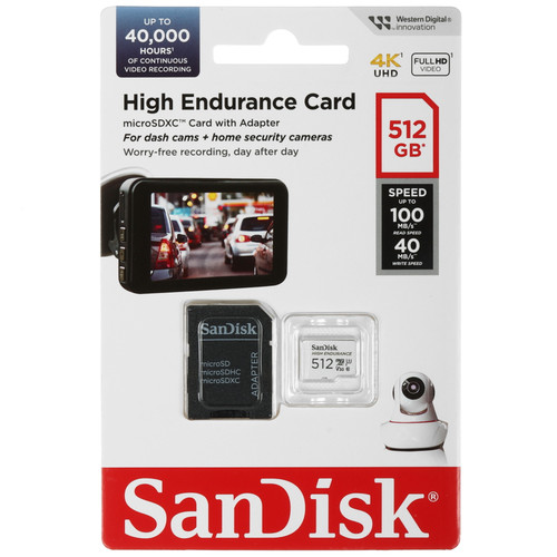 Купить Карта памяти SanDisk High Endurance microSDXC 512 ГБ [SDSQQNR-512G-GN6IA] в интернет-магазине DNS. Характеристики, цена  | 5470857.