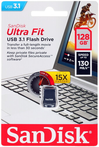 Купить Память USB Flash 128 ГБ SanDisk Ultra Fit [SDCZ430-128G-G46] в интернет-магазине DNS. Характеристики, цена SanDisk Ultra Fit | 1236138.