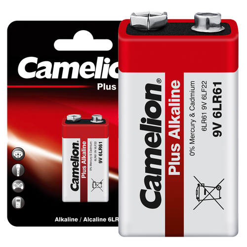 Купить Батарейка Camelion Plus Alkaline крона (6LR61/6F22/CR-9V) в интернет-магазине DNS. Характеристики, цена Camelion Plus Alkaline | 9342537.