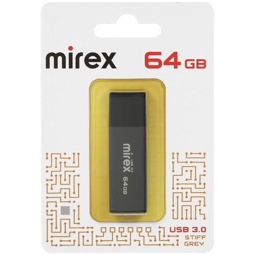 Купить Память USB Flash 64 ГБ Mirex Stiff Gray [13600-FM3SGR64] в интернет-магазине DNS. Характеристики, цена Mirex Stiff Gray | 5669780.