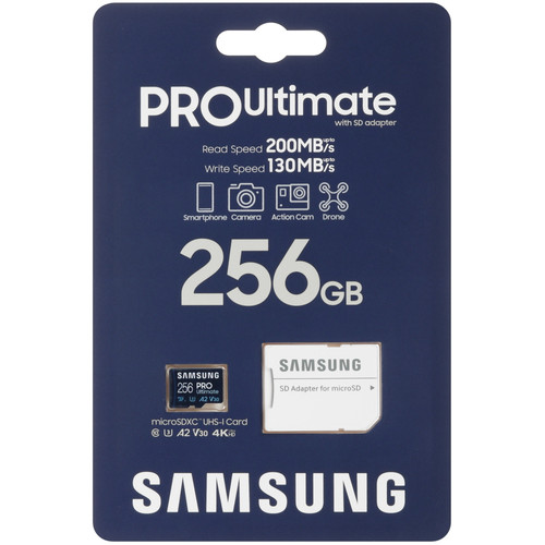 Купить Карта памяти Samsung PRO Utimate microSDXC 256 ГБ [MB-MY256SA/WW] в интернет-магазине DNS. Характеристики, цена  | 5456336.