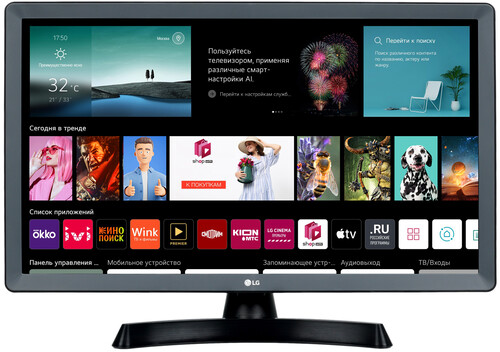 Купить 24" (60 см) Телевизор LG 24TQ510S-PZ черный в интернет-магазине DNS. Характеристики, цена LG 24TQ510S-PZ | 5096244.
