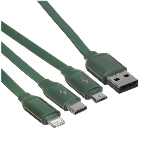 Купить Кабель Baseus Lightning 8-pin, micro USB-B, USB Type-C - USB Type-A зеленый 1.1 м в интернет-магазине DNS. Характеристики, цена Baseus Bright Mirror II | 5482548.