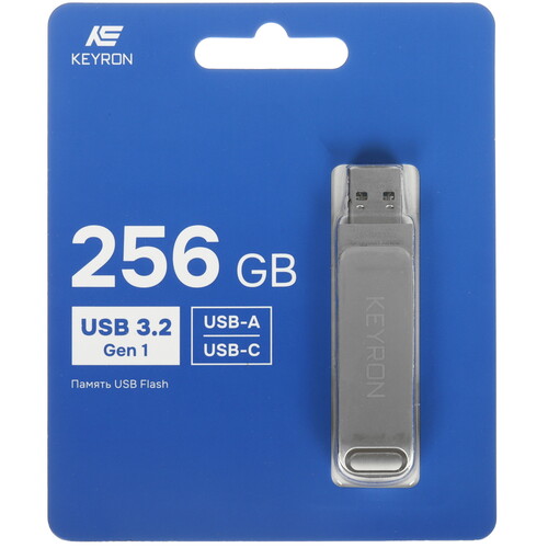 Купить Память USB Flash 256 ГБ KEYRON KN-256GFM в интернет-магазине DNS. Характеристики, цена KEYRON KN-256GFM | 9272563.