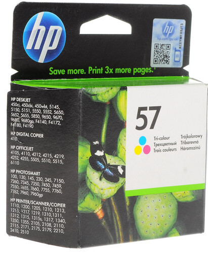 Купить Картридж HP 57 (C6657AE) многоцветный в интернет-магазине DNS. Характеристики, цена HP 57 (C6657AE) | 0003704.