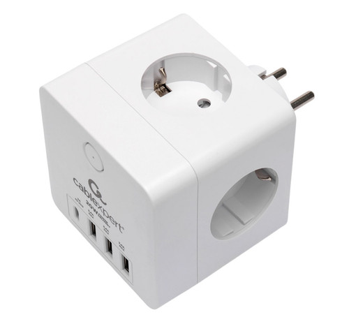 Купить Разветвитель Cablexpert CUBE-4-CU3-W белый в интернет-магазине DNS. Характеристики, цена Cablexpert CUBE-4-CU3-W | 9341789.
