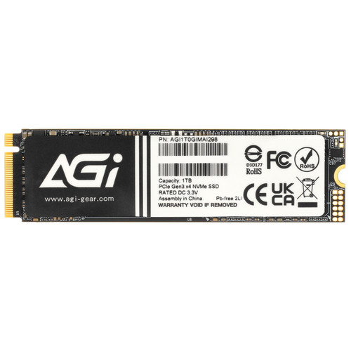 Купить 1000 ГБ M.2 NVMe накопитель AGI AI298 [AGI1T0GIMAI298] в интернет-магазине DNS. Характеристики, цена AGI AI298 | 5427664.