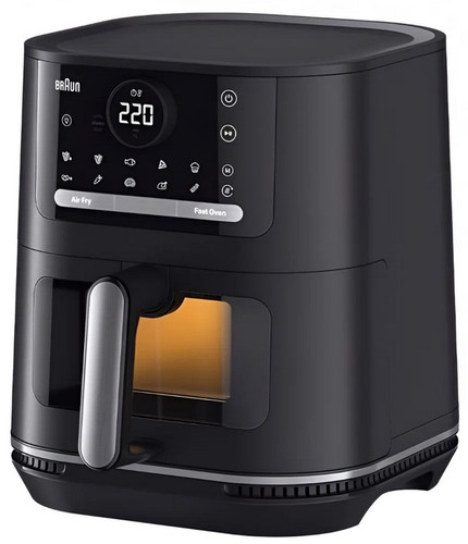 Купить Аэрогриль Braun MultiFry 5 HF5055 черный в интернет-магазине DNS. Характеристики, цена Braun MultiFry 5 HF5055 | 9364368.
