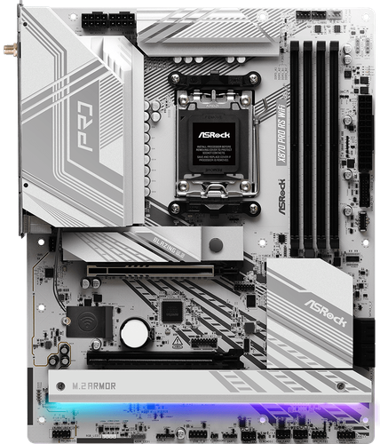 Купить Материнская плата ASRock X870 Pro RS WiFi в интернет-магазине DNS. Характеристики, цена ASRock X870 Pro RS WiFi | 5608938.