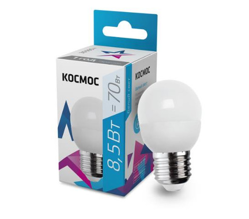 Купить Комплект светодиодных ламп Космос Lksm_LED8.5wGL45E2745 в интернет-магазине DNS. Характеристики, цена Космос Lksm_LED8.5wGL45E2745 | 9303114.