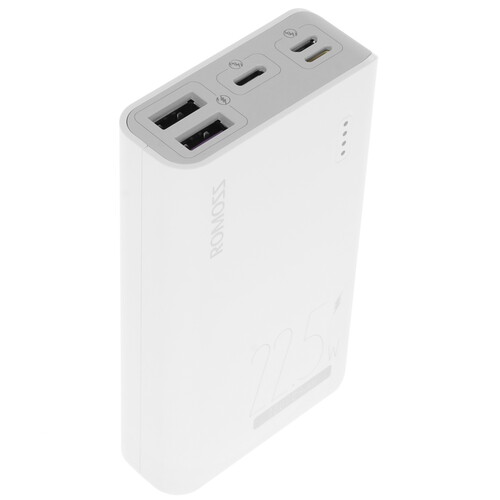 Купить Портативный аккумулятор Romoss Sense 4SF белый [10000 мА*ч, 4.5 В, 5 В, 9 В, 12 В, USB Type-C, USB, индикация заряда] в интернет-магазине DNS. Характеристики, цена  | 5371060.