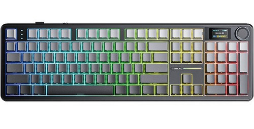 Купить Клавиатура  проводная + беспроводная AULA F108 PRO цвет черный в интернет-магазине DNS. Характеристики, цена AULA F108 PRO | 9332875.
