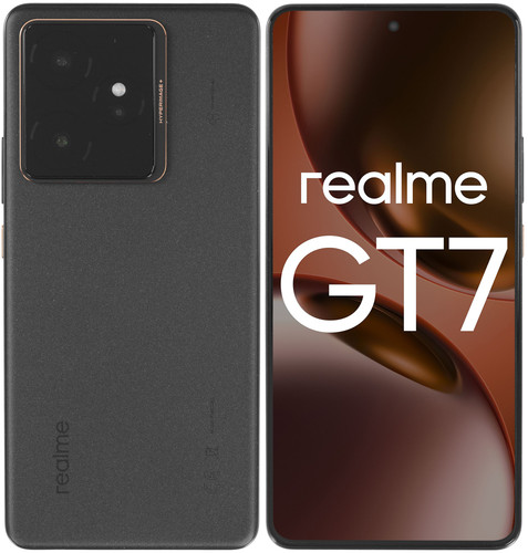 Купить 6.78" Смартфон realme GT 7 512 ГБ черный в интернет-магазине DNS. Характеристики, цена realme GT 7 | 5629960.