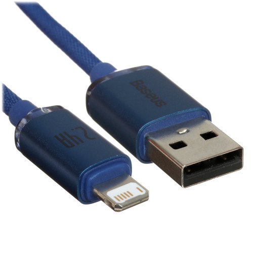 Купить Кабель Baseus Lightning 8-pin - USB Type-A синий в интернет-магазине DNS. Характеристики, цена Baseus Crystal Shine | 9167051.