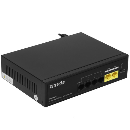 Купить Коммутатор Tenda SG106PC в интернет-магазине DNS. Характеристики, цена Tenda SG106PC | 9114621.