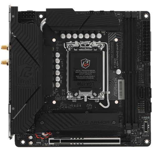 Купить Материнская плата ASRock Phantom Gaming B760I Lightning WiFi в интернет-магазине DNS. Характеристики, цена ASRock Phantom Gaming B760I Lightning WiFi | 5615271.