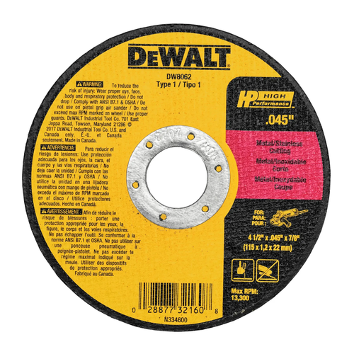 Купить Диск отрезной DeWalt DW8062B5 в интернет-магазине DNS. Характеристики, цена DeWalt DW8062B5 | 5935064.