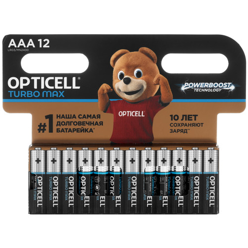 Купить Батарейка Opticell Turbo Max AAA (LR03/FR03) в интернет-магазине DNS. Характеристики, цена Opticell Turbo Max | 5642144.