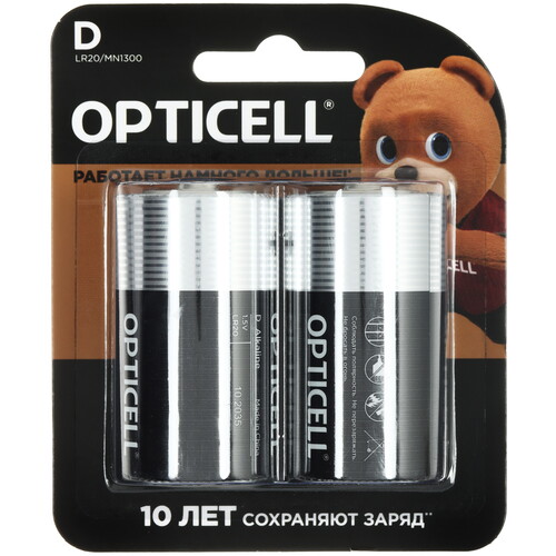 Купить Батарейка Opticell Basic D (LR20/R20/ER34615) в интернет-магазине DNS. Характеристики, цена Opticell Basic | 5643503.