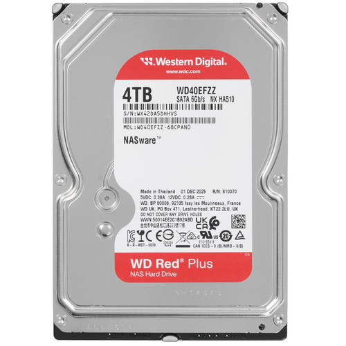 Купить 4 ТБ Жесткий диск WD Red Plus [WD40EFZZ] в интернет-магазине DNS. Характеристики, цена WD Red Plus | 5661409.