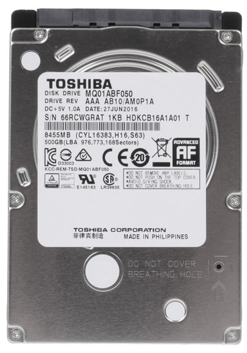 Купить 0.5 ТБ Жесткий диск Toshiba MQ01ABF Series [MQ01ABF050] в интернет-магазине DNS. Характеристики, цена Toshiba MQ01ABF Series | 5625310.