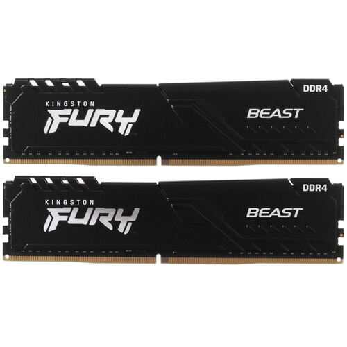 Купить Оперативная память Kingston FURY Beast Black [KF432C16BBK2/16] 16 ГБ в интернет-магазине DNS. Характеристики, цена Kingston FURY Beast Black | 4837696.