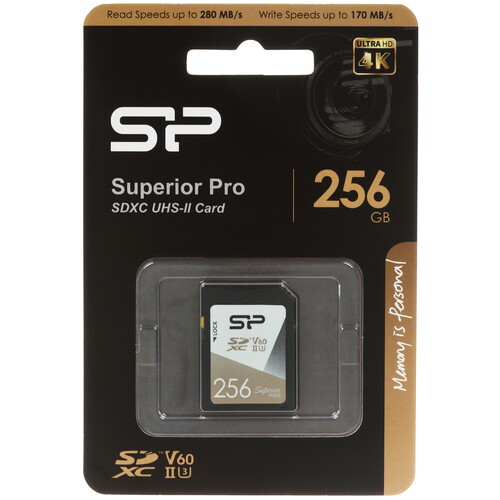 Купить Карта памяти Silicon Power Superior Pro SDXC 256 ГБ [SP256GBSDXJV6V10] в интернет-магазине DNS. Характеристики, цена  | 5638817.