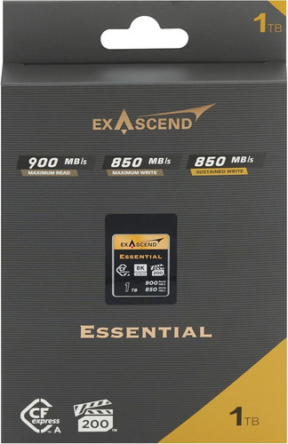 Купить Карта памяти Exascend Essential CFexpress Card Type A 1000 ГБ [EXPC3EA001TB] в интернет-магазине DNS. Характеристики, цена  | 9315990.
