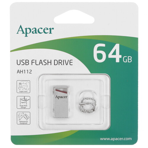 Купить Память USB Flash 64 ГБ Apacer AH112 [AP64GAH112R-1] в интернет-магазине DNS. Характеристики, цена Apacer AH112 | 5456181.