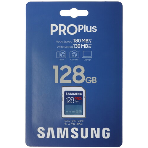 Купить Карта памяти Samsung PRO Plus SDXC 128 ГБ [MB-SD128S/EU] в интернет-магазине DNS. Характеристики, цена  | 5466855.