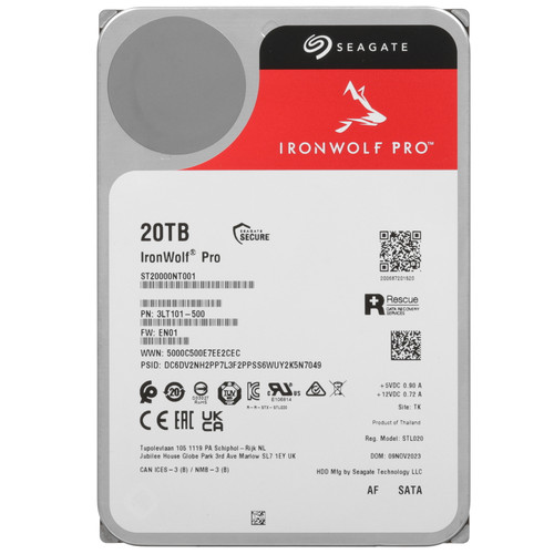 Купить 20 ТБ Жесткий диск Seagate IronWolf Pro [ST20000NT001] в интернет-магазине DNS. Характеристики, цена Seagate IronWolf Pro | 9299525.