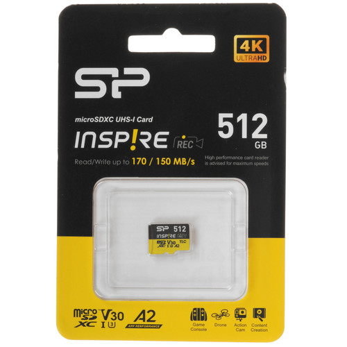 Купить Карта памяти Silicon Power Inspire microSDXC 512 ГБ [SP512GBSTXLA2V1NSP] в интернет-магазине DNS. Характеристики, цена  | 5640191.