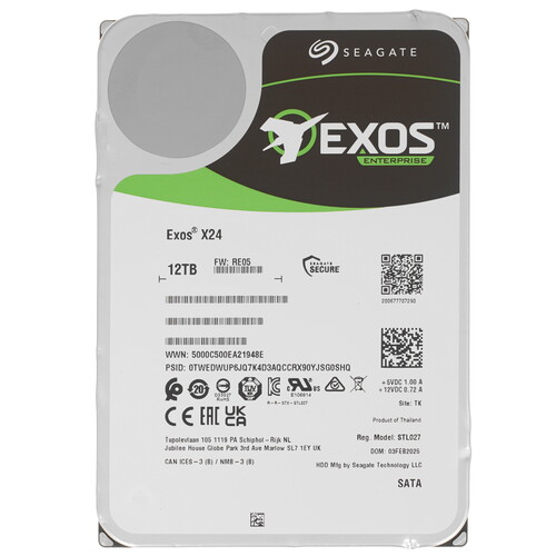 Купить LFF (3.5") Серверный HDD Seagate Exos X24 в интернет-магазине DNS. Характеристики, цена Seagate Exos X24 | 5642209.