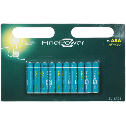 Купить Батарейка FinePower Alkaline AAA (LR03/FR03) в интернет-магазине DNS. Характеристики, цена FinePower Alkaline | 1163142.