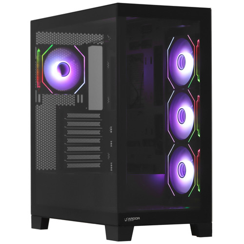 Купить Корпус ARDOR GAMING Crystal CC2  черный в интернет-магазине DNS. Характеристики, цена ARDOR GAMING Crystal CC2 | 5437178.